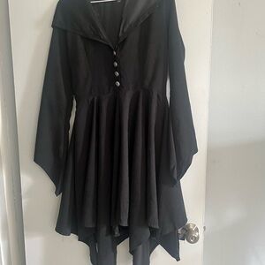 Seeing Red Black Suede Cloak Size Small